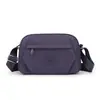 Bolsa transversal feminina multi-camadas, moderna e versátil, novo modelo da primavera 2026, bolsa de tecido de nylon simples e estilosa, bolsa de ombro casual