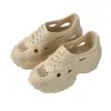 Zapatos tipo "Dad Shoes" con Suelas Gruesas de EVA, Zapatos para Playa al Aire Libre, Pantuflas de Verano Transpirables Ligeras a la Moda, Zapatos Acuáticos para Exteriores