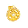 Accesorios Dorados Vintage para Manualidades con Colgante de Calabaza con Mantra de Seis Caracteres Incrustado de Diamantes para Mujer