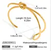Wanxing Europeo y Americano Acero Inoxidable 18K Línea Asimétrica Abierto Pulsera Única Elegante Transfronterizo Más Vendido Pulsera Que No Se Desvanece