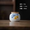 Dehua White Porcelain Pintado à Mão Persimmon Sijunzi Pequeno Bule de Chá de Cerâmica Cor Underglaze Bule de Chá Selado