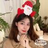 Adornos navideños Diadema navideña de felpa Adorable cabeza de alce navideño Cueva Adorable diadema con corazón de niña Accesorios para el cabello festivos