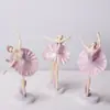 Niña de ballet PVC sólido niña hermosa adorno para pastel de cumpleaños enchufe adornos bailando niña de ballet