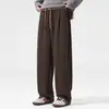 Pantalones Casuales de Fábrica para Hombre 2025 Nuevo Otoño e Invierno Marca de Alta Gama de Moda Estilo Old Money Pantalones Caídos Sueltos Scimitar