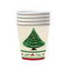 Nuevos Vasos de Papel con Tema de Fiesta de Navidad Bandeja de Papel Traje Bandeja de Papel Desechable Toalla de Papel Vaso de Papel Vajilla de Papel de Árbol de Navidad
