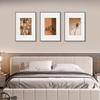 Pintura decorativa tripla estilo tronco de árvore para sala de estar, estilo nórdico ins, mural para parede de fundo de sofá, decoração suave para casa, pintura para pendurar