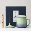 Palacio de la Creación Cultural de la Ciudad Prohibida Estilo Viajero Kung Fu Juego de Té traje Una Tetera Tres Tazas Portátil Taza Exprés Negocios Cumpleaños Graduación