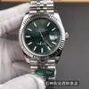 Aliexpress Oro Rosa Diseño de Hoja Verde 2836 Anillo de Diamante de Moda 31mm Completamente Dorado Reloj Mecánico Automático para Mujer
