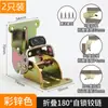 Bisagra Plegable de 180 Grados, 90 Grados, 0 Grados con Bloqueo Automático, Ferretería de Fijación para Muebles de Mesa de Café, Accesorios de Ferretería para Mesa Plegable abatible