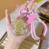 Cadena para Teléfono Shuibei Gold Oro Puro 999Kt Llavero de Gato Sanrio Kuromi Crayon Shin-Chan Colgante para Bolso