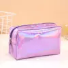 Bolsa de Maquillaje Láser de Color Sólido, Bolsa Portátil de Viaje Estilo Ins para Artículos de Tocador, Bolsa de Regalo para Eventos de Maquillaje al por Mayor