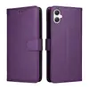 Funda de piel para teléfono móvil con patrón de lichi, modelo de tres tarjetas, adecuada para Samsung A57/A37 A17/A56/A25E