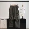 Calça Cargo Funcional Plissada com Cordão e Cintura Elástica Estilo Montanha Unissex para Uso Externo Calça Casual para Caminhada 13252