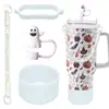 Botella de Agua Térmica Stanley Tapón Antipolvo Taza con Popote Tapa de Taza Correa de Mano Cordón para Botella de Agua Múltiples Estilos Versátiles Set