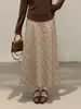 Falda a cuadros estilo vintage, simple, de cintura alta, línea A, para mujeres de talla grande, que cubre la cadera y estiliza 66070