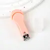 Cortador de unhas série cor de doce com capa protetora simples criativo mini afiado portátil