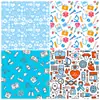 12 por Pacote Dia do Enfermeiro Enfermeira Doutor Cartão Criativo Papel Decorativo para Diário Material de Scrapbook Papel de Fundo