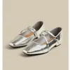 Zapatos de vestir franceses de punta cuadrada para primavera y otoño, versátiles para ir al trabajo, falda, nuevo estilo, tacón grueso, zapatos Mary Jane, corte bajo, diseño con sentido 2026