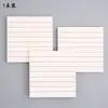 Notas Adhesivas Minimalistas y Sencillas con Adhesión Fuerte, Diseño de Cuadrícula y Líneas Horizontales, Notas de Mensajes Desprendibles, Bloc de Notas Lindo Reutilizable
