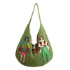 Bolso tejido de un solo hombro nuevo para viajes de verano, de mano, bolso tejido popular para mujer, moderno bolso de malla tejida de paja para playa, elegante