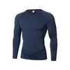 Ropa Deportiva Ajustada de Secado Rápido Fitness Colorida Manga Larga Running Elástica Alta Elasticidad Entrenamiento Base Secado Rápido Transpirable