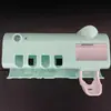 Esterilizador de cepillos de dientes inteligente directo de fábrica Portacepillos de dientes UV montado en la pared sin perforaciones Exprimidor automático de pasta de dientes
