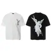 Exportación Transfronteriza Venta al por Mayor Carta de Representación Estampado de Alas de Ángel Colección para Hombres y Mujeres Camiseta de Manga Corta Verano