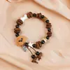 Pulseras de Granos de Café Reales al por Mayor para Fabricantes con Sabor a Café, Pulseras de Cuentas de Jingdezhen, Accesorios de Mano para Hombres y Mujeres, Souvenirs de Viaje