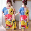 Pijamas para Mulheres, Camisolas de Verão, Roupas Fofas de Estudante Estilo Coreano, Roupas Doces de Casa com Desenho Animado, Camisolas de Verão para Meninas para Usar Fora