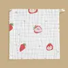 Toalha Quadrada de Algodão Puro Musseline Bolha de Seis Camadas, Toalha de Baba Estampada para Bebê Macia e Absorvente, Lenço Facial Absorvente Classe A para Bebê