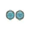 Pendientes de Aleación de Cobre para Mujer con Estilo Retro Francés, Diseño de Nicho, Temperamento Elegante de Gama Alta, Transmisión en Vivo Transfronteriza de Segunda Mano