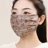 Nueva mascarilla facial cálida estampada para mujer, adecuada para ciclismo al aire libre en otoño e invierno, a prueba de viento, resistente al frío, versátil, elegante y con una cobertura facial ampliada.