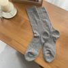 Calcetines de Mujer Modernos Primavera y Verano Malla Hueca Apilados Estilo Coreano Estilo Simple Calcetines Blancos Combinan con Todo Medias Algodón