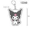 Llavero acrílico de Sanrio Cinnamoroll y My Melody, colgante para mochila, linda decoración para coche, Hongyao