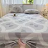 Lençol de cama de algodão 100%, espessado, escovado, grau A, vendido individualmente; Conjunto de lençol e fronha 100% algodão, cor sólida, para dormitórios estudantis, adequado para camas de solteiro