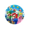 Platos de Papel para Fiesta de Cumpleaños de Mario, Servilletas de Papel, Manteles, Set de Fiesta Temática de Juegos de Mario Más Vendido en Amazon