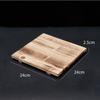 Tabla de Madera Engrosada para Teppanyaki de Bistec Base Aislante de Calor para Restaurante Bandeja Envolvente para Estufa Base para Hacer Té Olla de Piedra para Cazuela Comercial