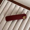 Horquilla Roja Dorada de Año Nuevo Exquisito Moño Pinza Pinza para Flequillo Pinza Rota Pinza de Pato Accesorios para el Cabello Horquilla Tocado