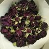 Rosa de flor seca de Yunnan rosa de cabeza múltiple rosa burbuja ramo de flor seca muebles de sala de estar accesorios de fotografía multicolor flores reales al por mayor