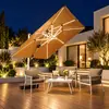 Guarda-sol externo Jialan, guarda-sol romano estilo villa, guarda-sol externo, guarda-sol de jardim, guarda-sol de pátio, guarda-sol de terraço externo