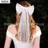 Velo de Novia Lazo Corto de Alta Gama Perla Francés Simple Accesorios para el Cabello Estilismo para Fotos de Boda Tocado