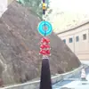 Exquisito colgante para coche con borde dorado, colgante para coche con hebilla de seguridad, colgante para coche con cuentas de imitación de jade, venta caliente, ventas directas de fábrica