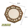 Estilo Antiguo Brocado Song Imán para Nevera Accesorios de Marco de Madera DIY Montaje de Marco Redondo para Foto Bordado Pieza de Madera Accesorios Hechos a Mano para Imán de Nevera