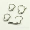 Ganchos Franceses para Orejas de Acero Inoxidable Hebillas Francesas para Orejas Tréboles Semi-terminados Pendientes de Trébol de Cinco Hojas Accesorios para Joyería DIY Venta al por Mayor