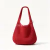 Bolso de Punto Elección del Blogger¡Espectacular! Bolsa tejida hueca casual estilo coreano para vacaciones, nueva para primavera/verano 2026