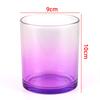 Vaso de Vela Perfumada para Cabello Lacio Portavelas de Vidrio Esmerilado Vaso Vacío Adorno Contenedor de Vela de Botella de Vidrio con Tapa Fragancia DIY
