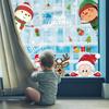 Adhesivo Reutilizable para Ventana de Navidad Adhesivo Electrostático de Copo de Nieve Traje de la Serie Alce a Color de Doble Cara Adhesivo para Pared de Vidrio para Ancianos
