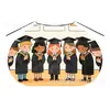 Disfraces Hechos a Medida de Fábrica para la Temporada de Graduación, Capas de Desempeño Estampadas, Disfraces de Sombrero de Licenciatura de Dibujos Animados, Capas