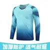 Conjunto de Uniforme de Portero de Manga Larga, Uniforme de Equipo Estampado, Uniforme de Entrenamiento de Fútbol, Uniforme de Guardia de Policía, Ropa de Portero para Adultos, Uniforme de Secado Rápido