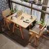 Juego de Mesa y Sillas de Madera Maciza de Tres Piezas Estilo Antiguo para Apartamentos Pequeños, Mesa de Comedor Cuadrada de Doble Capa, Mesa de Té de Ocio para Balcón